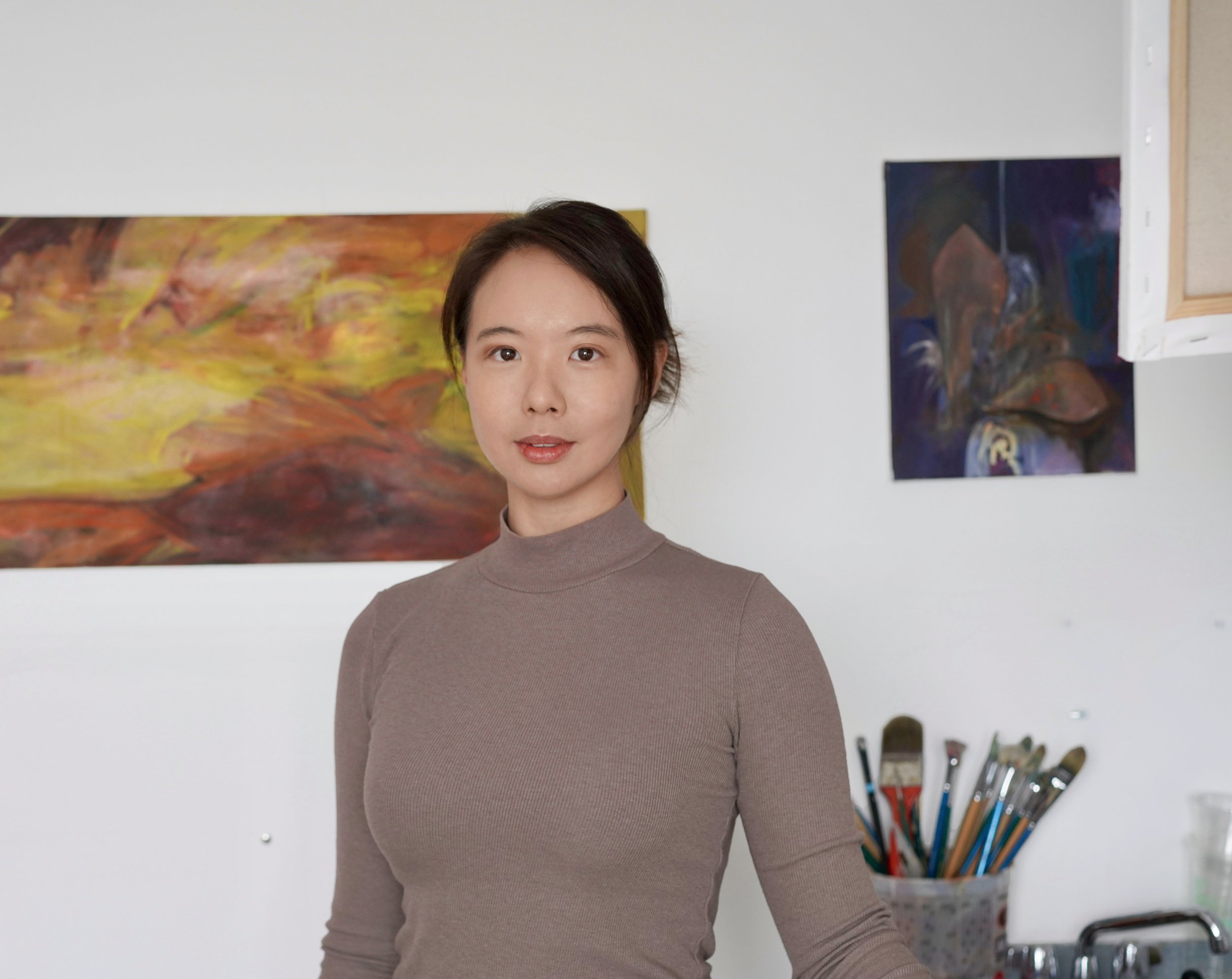 Xiao He in her studio